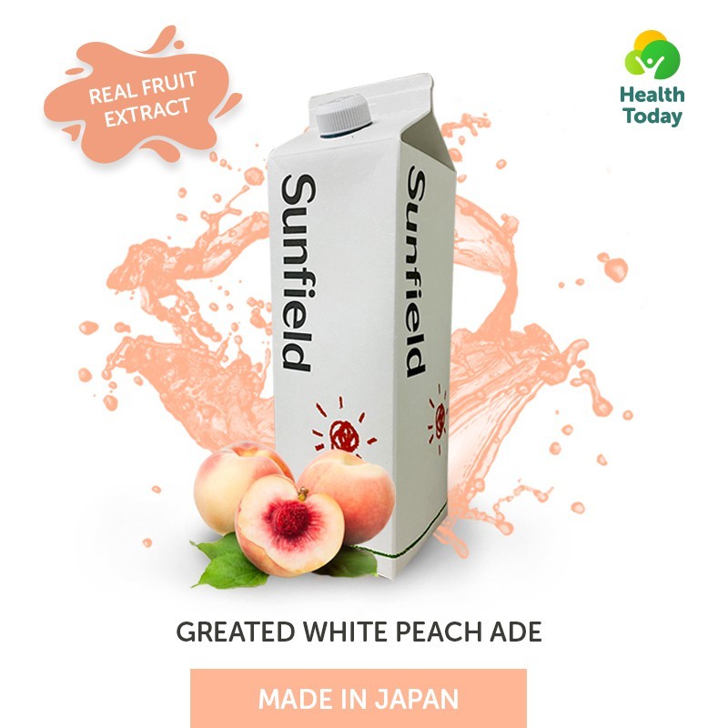 

Sunfield White Peach Fruit Concentrate (Konsentrat Buah Persik) 1L