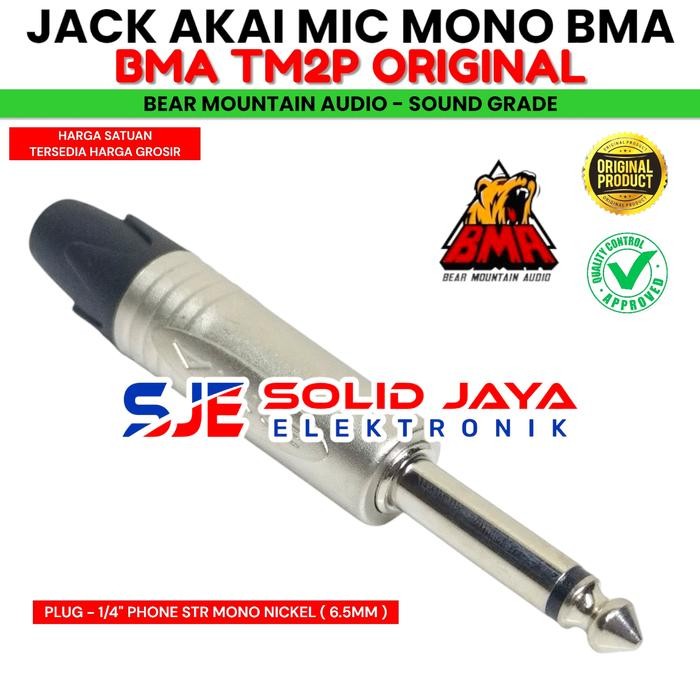 JACK MIC MONO BMA JECK JEK BMA JAK JEG AKAI TM2P BMA ASLI ORIGINAL