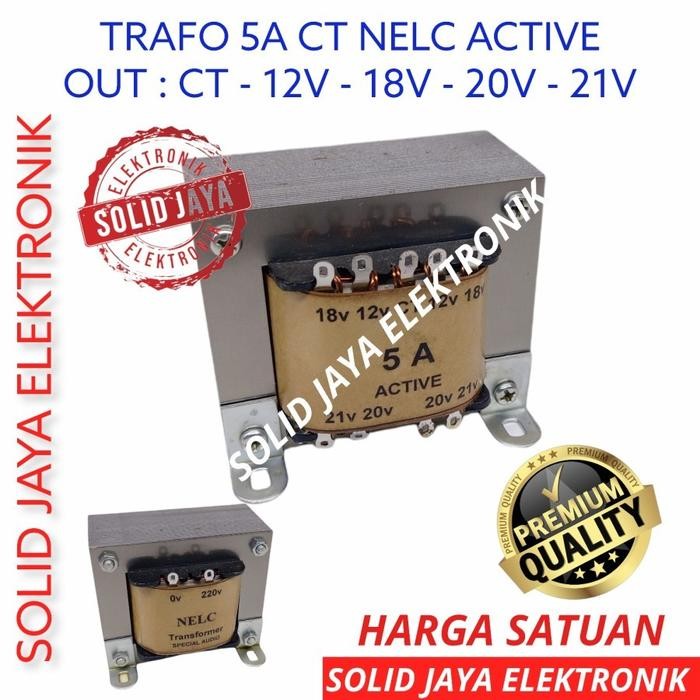 TRAVO TRAFO 5A CT 12V 18V 20V 21V ACTIVE NELC 5 A AMPER AKTIF TRANFORMER KOTAK TRAPO 12 20 21 VOLT V