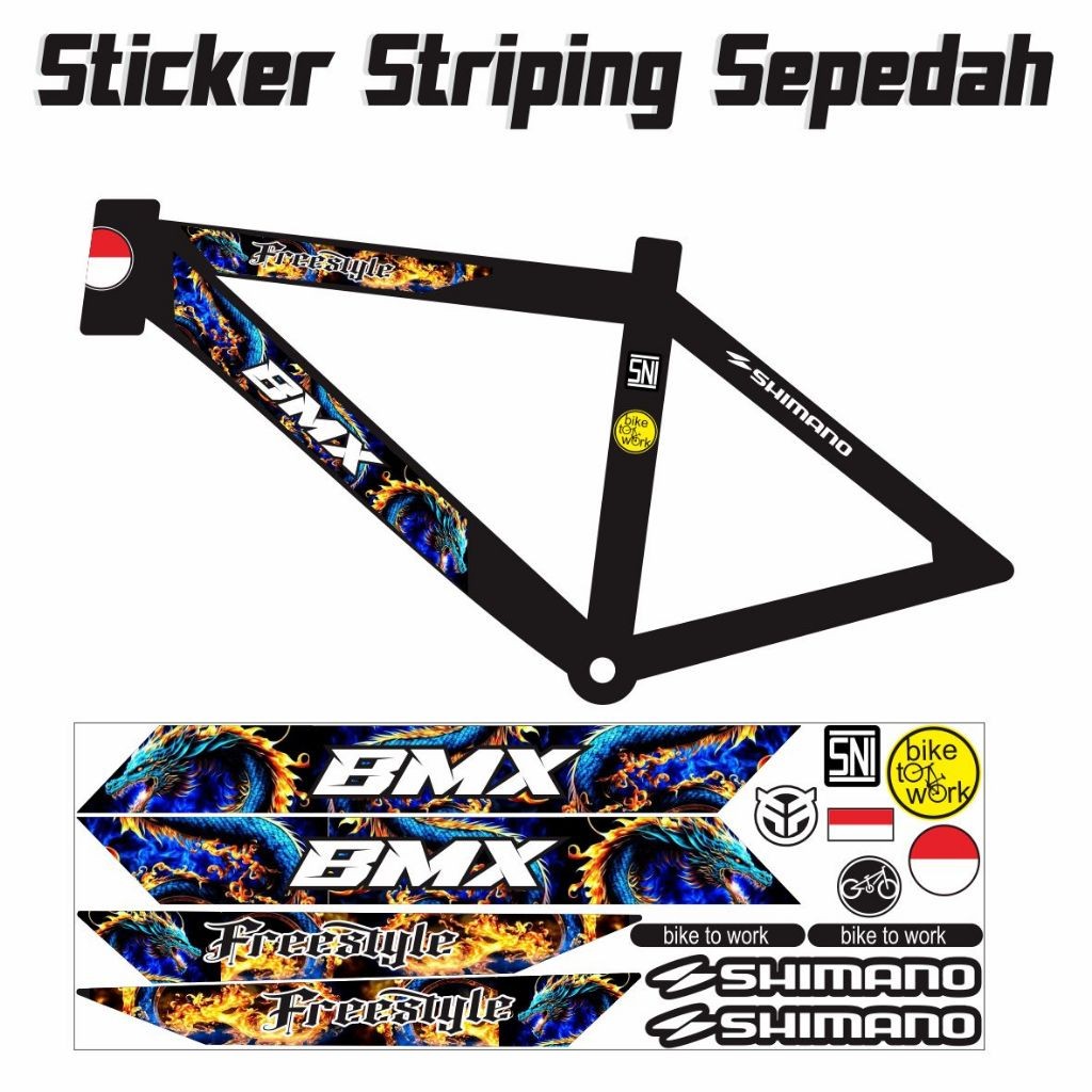 STIKER BARU / STRIPING BMX / STIKER SEPEDAH STIKER SEPEDAH