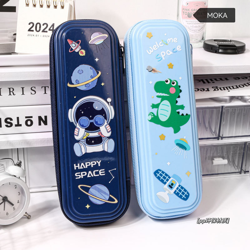 

-JOJU- TEMPAT PENSIL KARTUN RABBIT, ASTRONOT LUCU IMUT / KOTAK PENSIL ANTI AIR PENUTUP RESLETTING