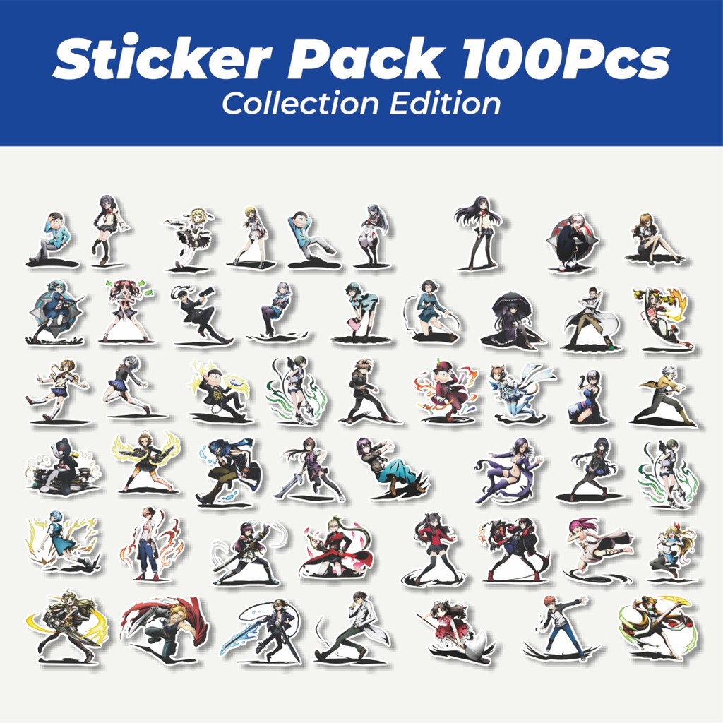 

Hot Stiker Anime Divine Gate Series Lucu Anti Air Stikers Berperekat Waterproof Sticker Decal Buat Motor Helm Buku Journal Koper Casing HP Laptop Botol Minum