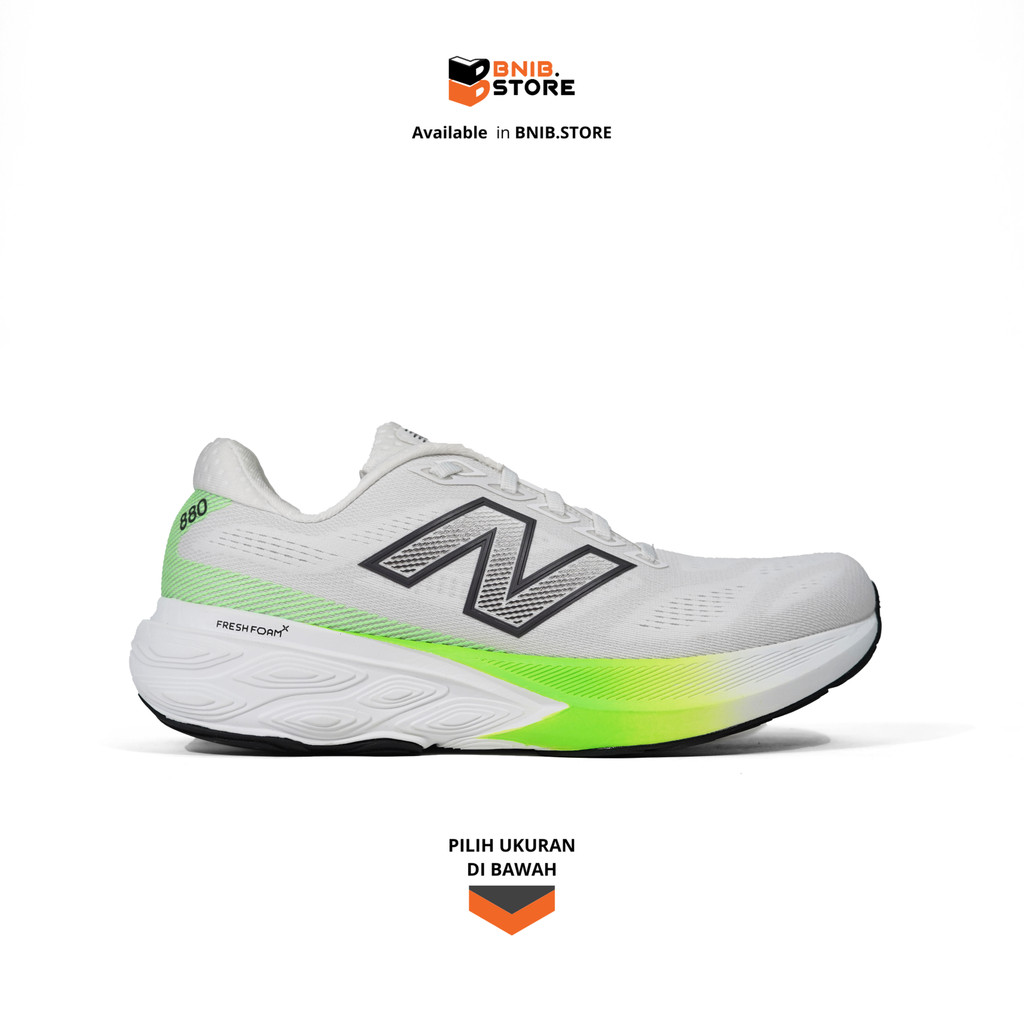 Sepatu Lari Pria NB Fresh Foam X 880 v15 Reflection Electric Jade [M880D15] Original