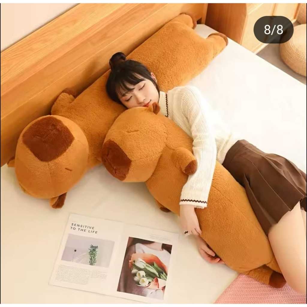 

Guling Boneka Capybara Ukuran 80 Cm dan 60 cm Bahan Halus dan lembut ber lebel SNI