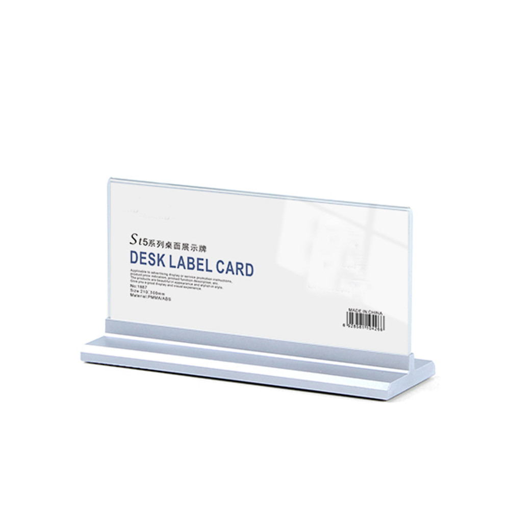 

Double Sided Acrylic Menu and Leaflet Holders, Desk Standing Tabletop, 2 Units/ Pack, ADS020