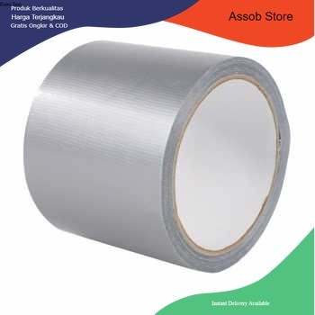 

Lakban Karpet Super Sticky Kain Tape Lantai Cloth Floor Duct 10 Meter - Silver, 20 mm - Assob Store