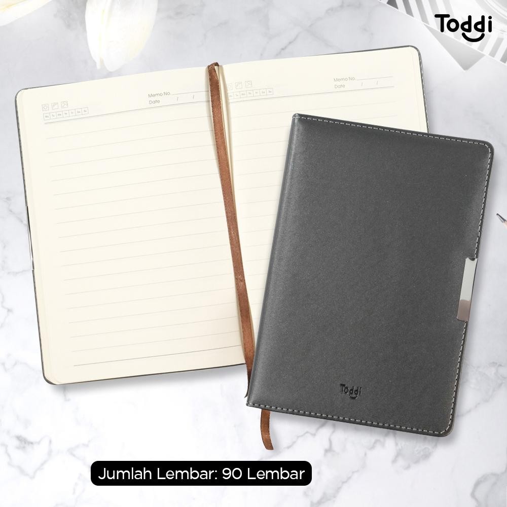 

NL Buku Jurnal Hardcover Notebook Diary 72GSM 180 Halaman Grid Kulit Sintetis Black Gray Hitam Abu - 1623