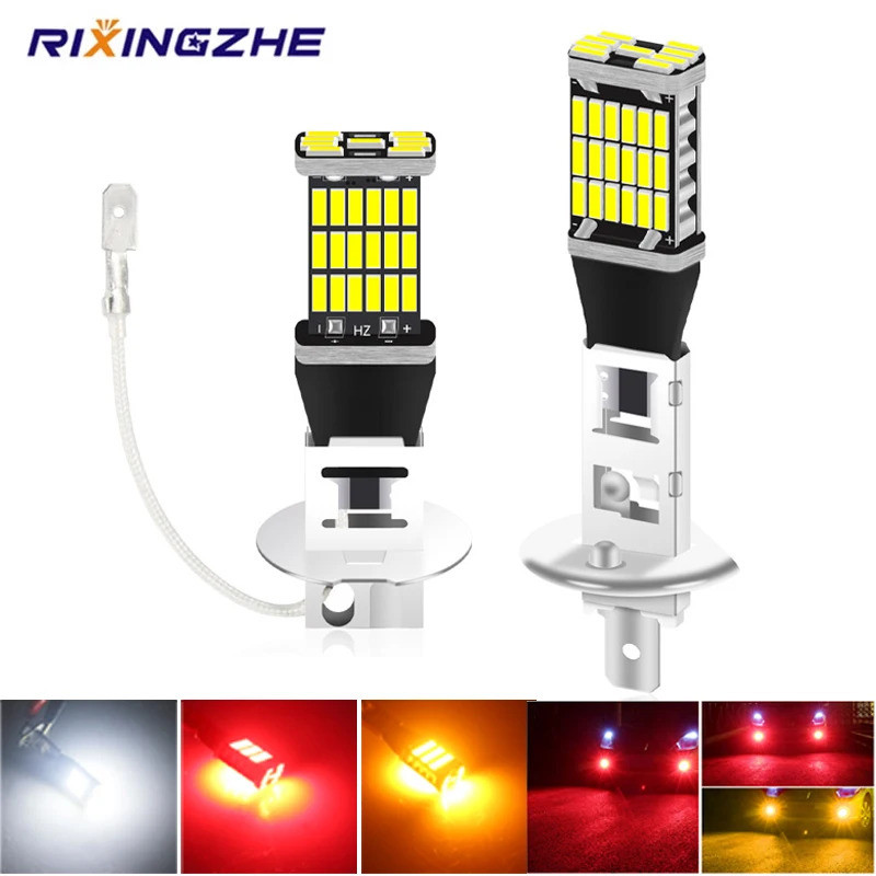 2PCS H1 LED H3 LED Lampu Mobil LED Lampu Kabut LED Lampu Depan Kabut 6000K Putih Lampu Kabut Otomati