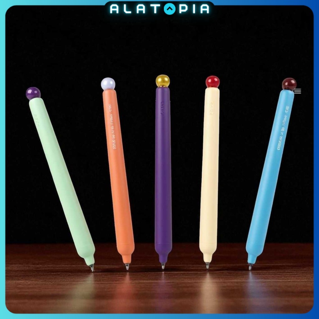 

Kaco Popup Pena Pulpen Gel Quick Dry Black Ink Vintage 0.5mm 5 PCS - K1062