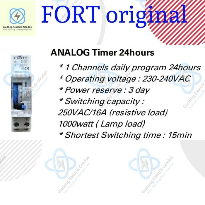 ANALOG Timer 24 hours ; FT180A ; FORT