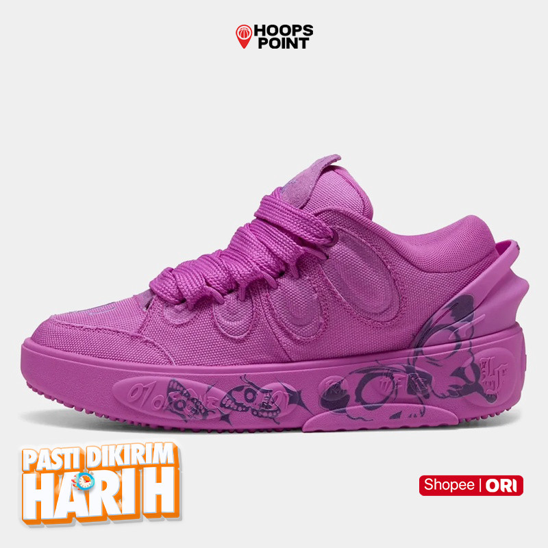 HOOPS POINT Sepatu Basket Puma La Francé Butterfly Pure Magenta Original 31133302