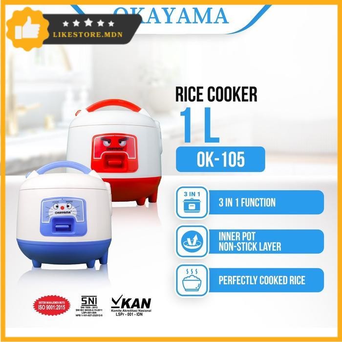 OKAYAMA RICE COOKER 1L OK-105