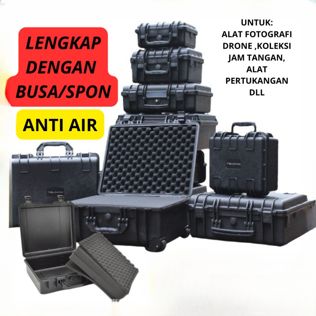 DIY Tool Box + Busa Case Waterproof Hard Kotak Custom Penyimpanan Alat Perkakas Power Tool