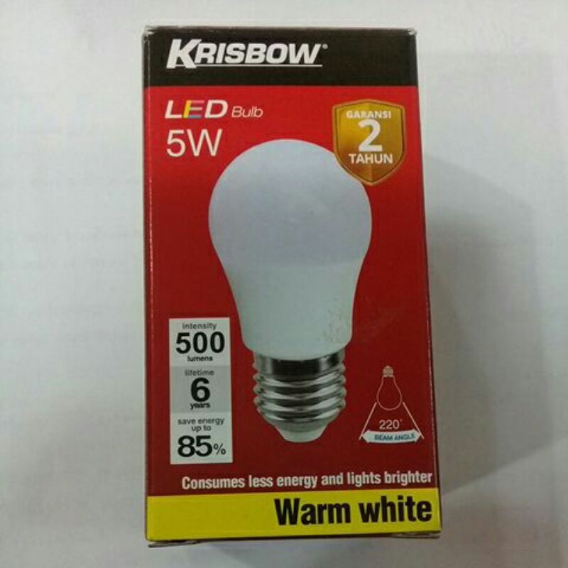 Krisbow Lampu Bohlam LED Warna Kuning Original