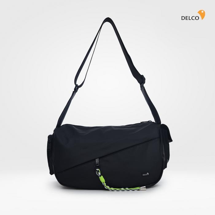 ORIGINAL Tas Pria Delco by Elizabeth Sling Bag 0716-0806 - Black