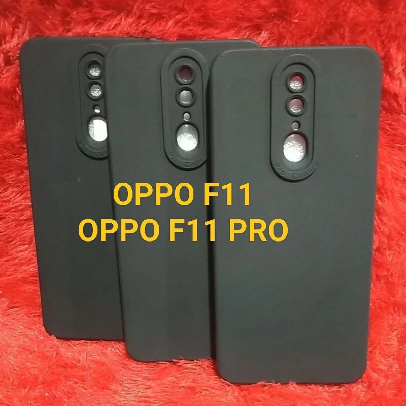 Soft Case OPPO F11 / F11 PRO Case Pro camera full black dove original