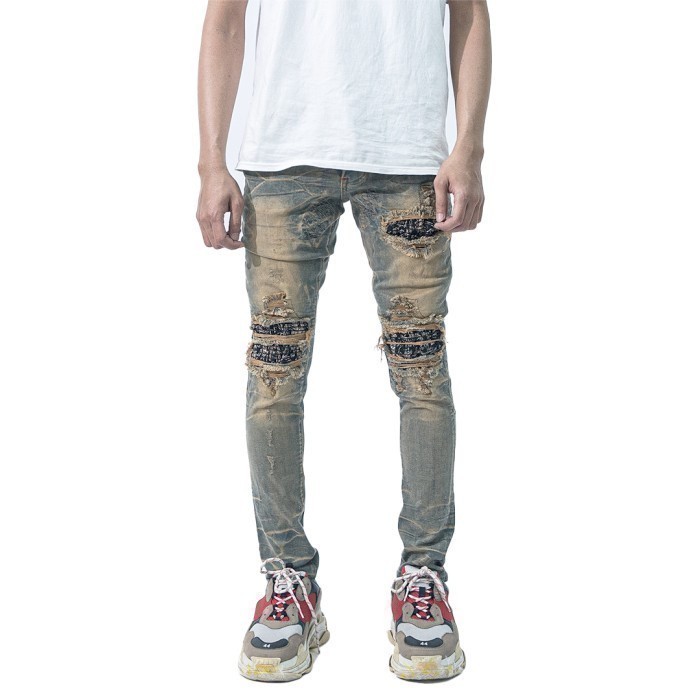 M1 Tri Batik - Vintage Blue - Celana Jeans