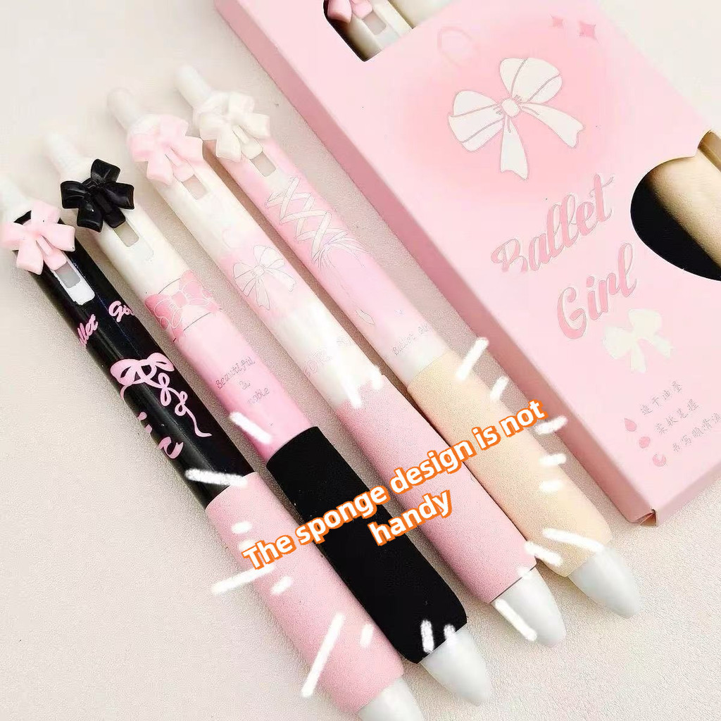

[READY/4PCS ] Pulpen Aesthetic Gel Pen 0.5mm Korea Pena Cepat Kering Lucu Dan Unik Bulpen Pink Bulpoin Tinta Hitam Alat Tulis For Student Back To School Office Stationery