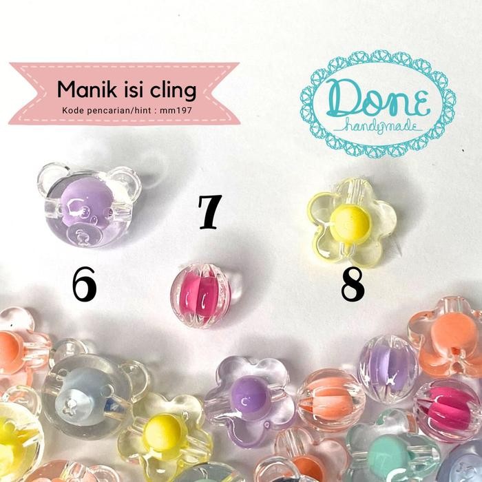 

Done handymade manik isi mix shape meronce mm197 manik aneka bentuk manik isi diy meronce manik rupa rupa - 1 kemasan no.1