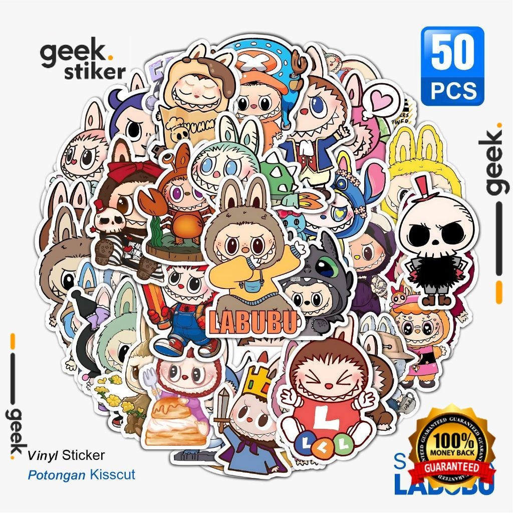 

Stiker Labubu Aesthetic | Stiker Paper Vinyl Waterproof Anti Air | Stiker Laptop Buku Jurnal Tumbler HP