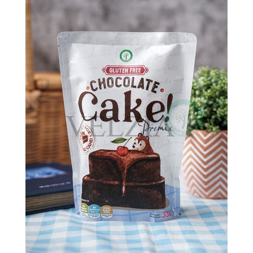 

CAKE - GLUTEN FREE CHOCOLATE CAKE PREMIX 336GR