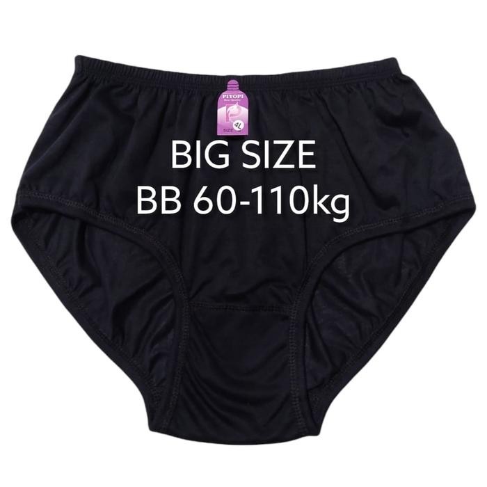 Best Seller[PROMO] Celana Dalam Wanita JUMBO HITAM Big Size Polos Katun CD Jumbo CD Ibu Hamil XXXL X