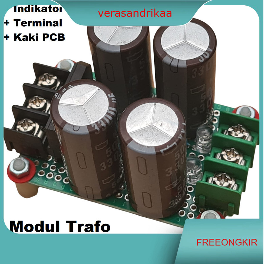 Modul Trafo 5A CT 12V-32V, Adaptor Power Supply Rectifier Filter AC-DC