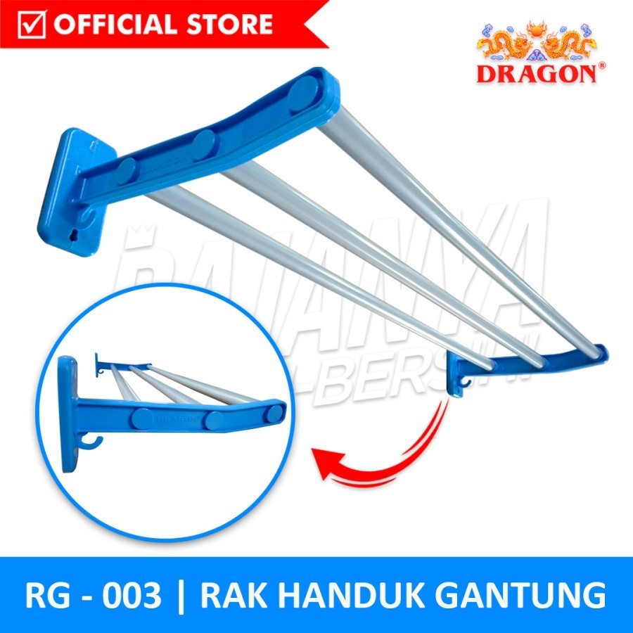 Rak Jemuran Handuk Dinding NAGAMS DRAGON Jemuran Baju Rak Handuk Gantung Alumunium