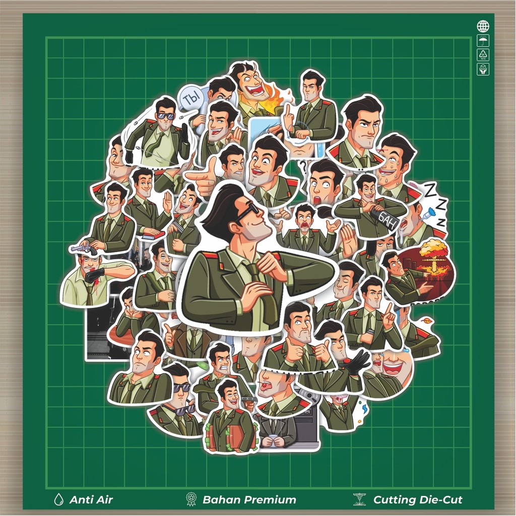 

HOT 50 PCS STIKER Stiker Vk Kgb Agent Stiker Fashion Cars Decal Dingin Kartu Album Custom Vinyl Anti Air- Sticker Aesthetic Buku Journal Koper Casing HP Tablet Laptop Helm Motor Botol Minum