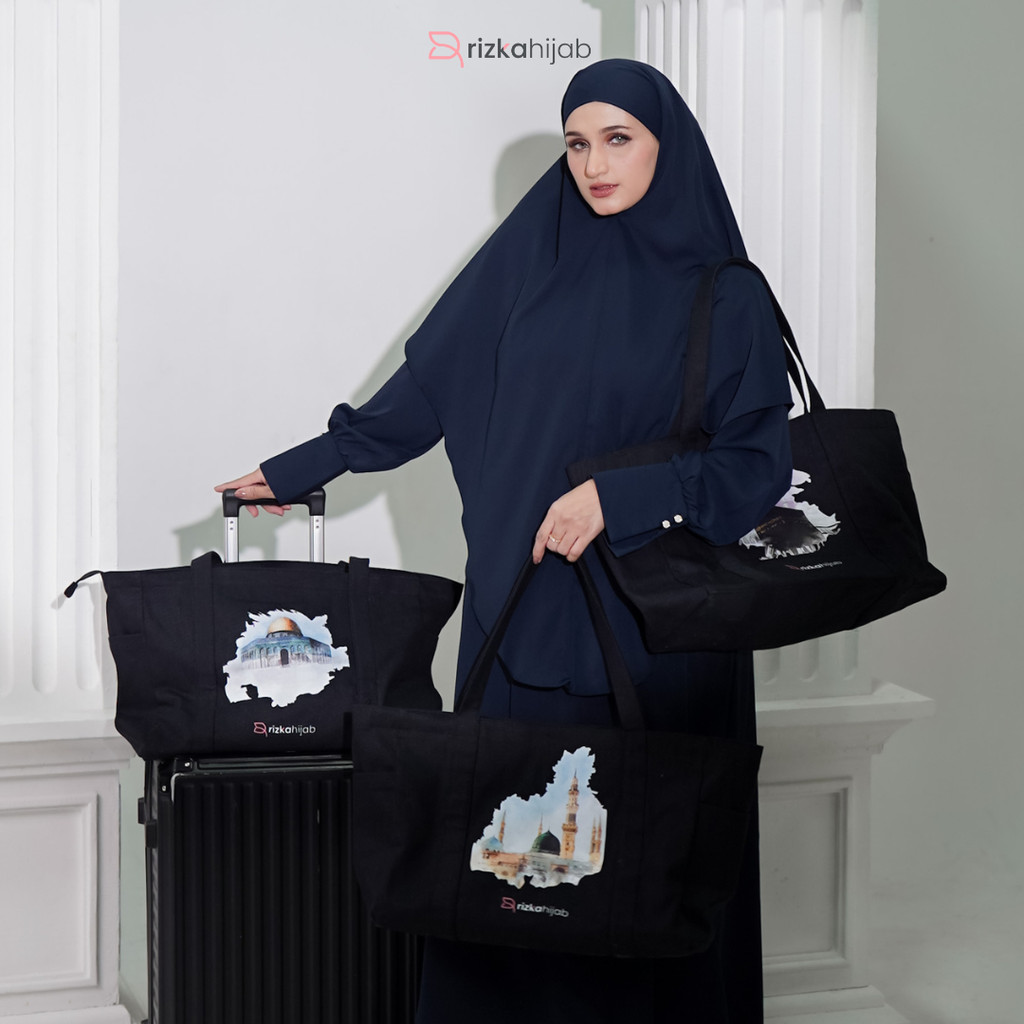 Rizka Hijab - Totebag Haji Dan Umroh Mekkah Medina Aqsa