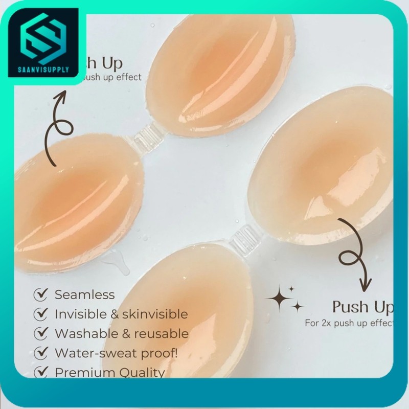 SALE Silicon Bra Bh Beha Push Up Strapless Silikon Silicon Bra Bh Beha Tempel Seamless Push Up Wanit
