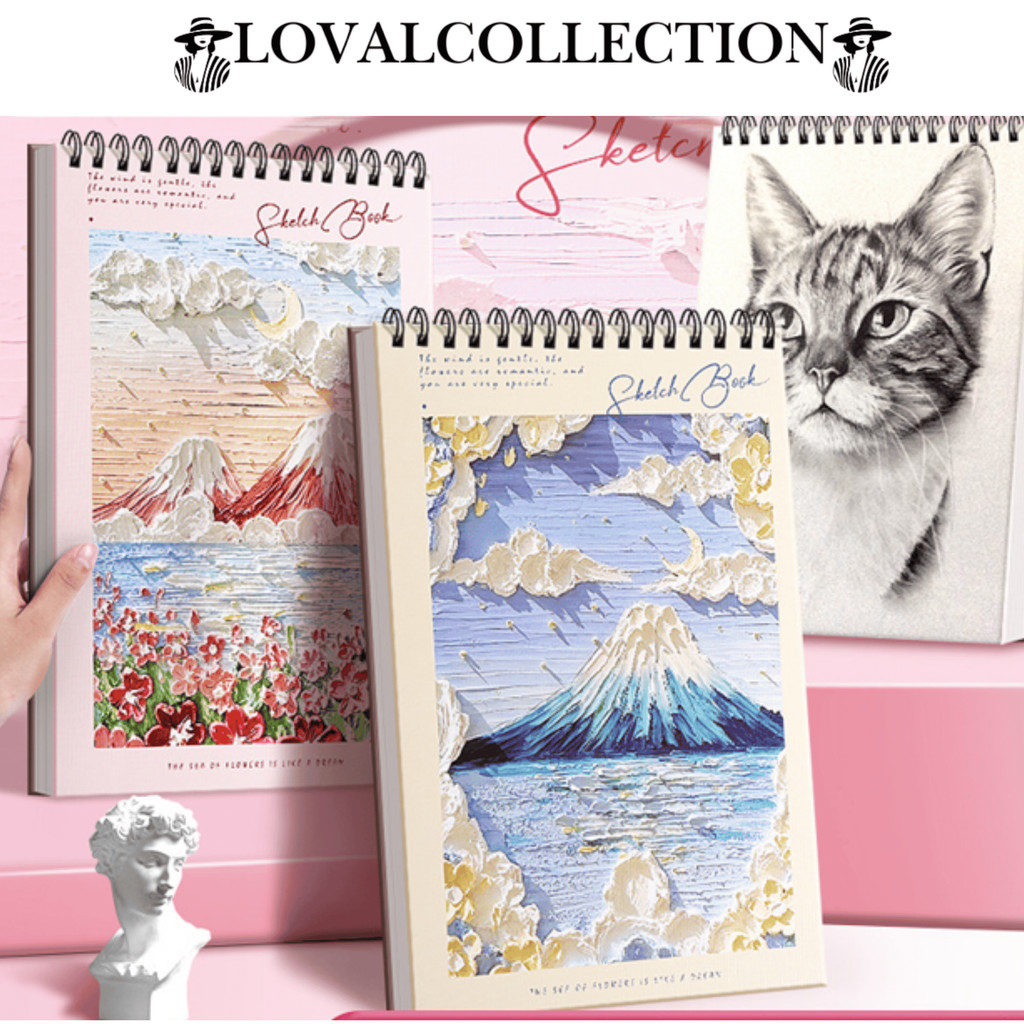 

LC Buku Gambar Isi 45 Lembar Sketchbook Drawing Polos Tebal H1051 Perlengkapan Menggambar Dengan Papan Penyangga Belakang