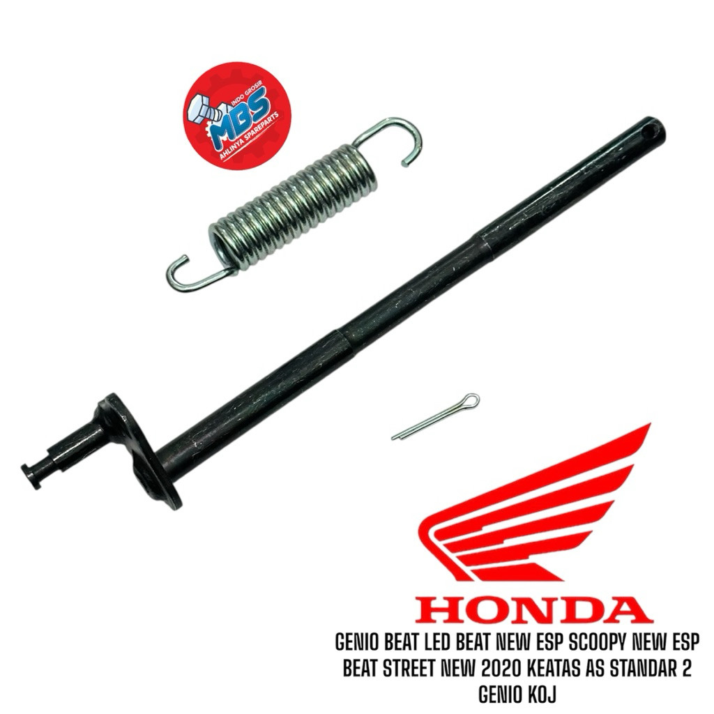 terlaris AS STANDAR TENGAH DUA HITAM BAJA 17,5cm 180mm 18cm GENIO BEAT LED BEAT NEW ESP SCOOPY NEW E