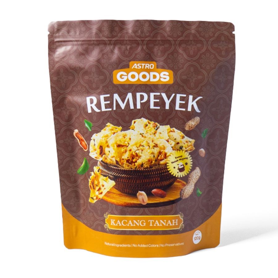 

Astro Goods - Rempeyek Kacang Tanah Snack Ringan 120 gram | CemilanTradisional Kriuk Gurih