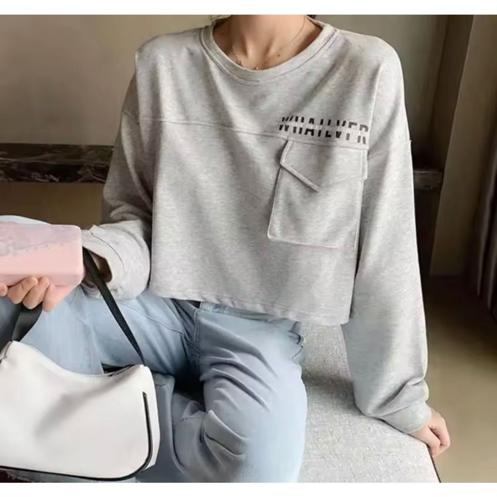 BALINI SWEATER CROP TOP / SWEATER KOREA