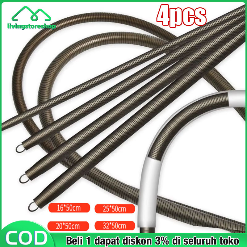 4pcs 16/20/25/32 mm Penekuk Pipa PVC Conduit Steel Bending Per Pipa Penekuk Pembengkok Conduit Spira