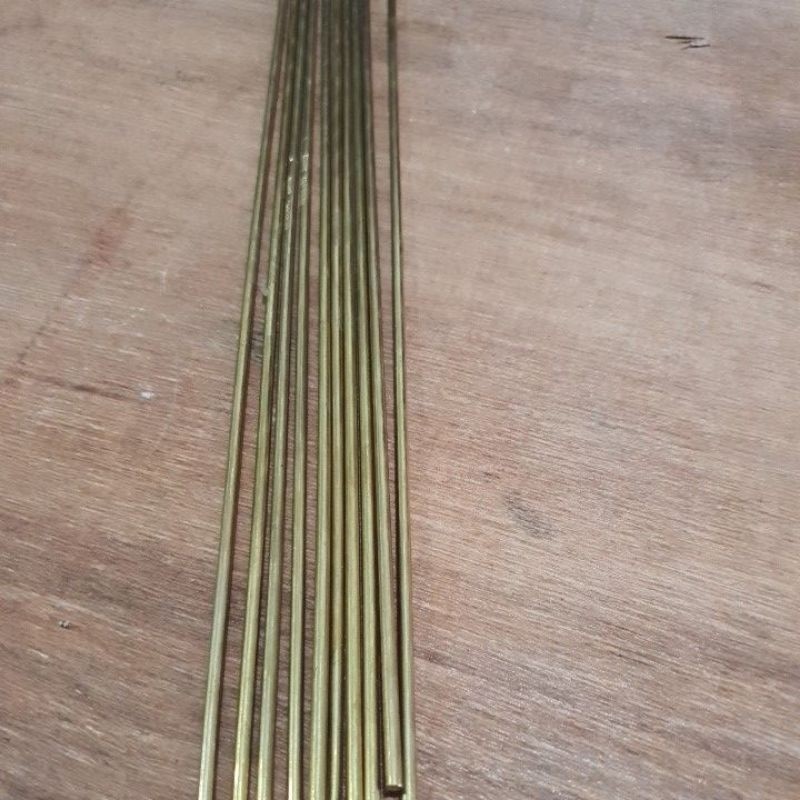 Kawat Las Kuningan Jeman 3mm Kawat Las Panjang 1Mtr Kawat Las Harga Perbatang