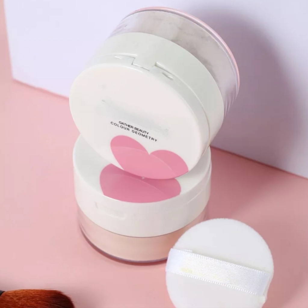 Bedak Tabur Lameila Loose Powder – Hasil Halus & Tahan Lama 3050