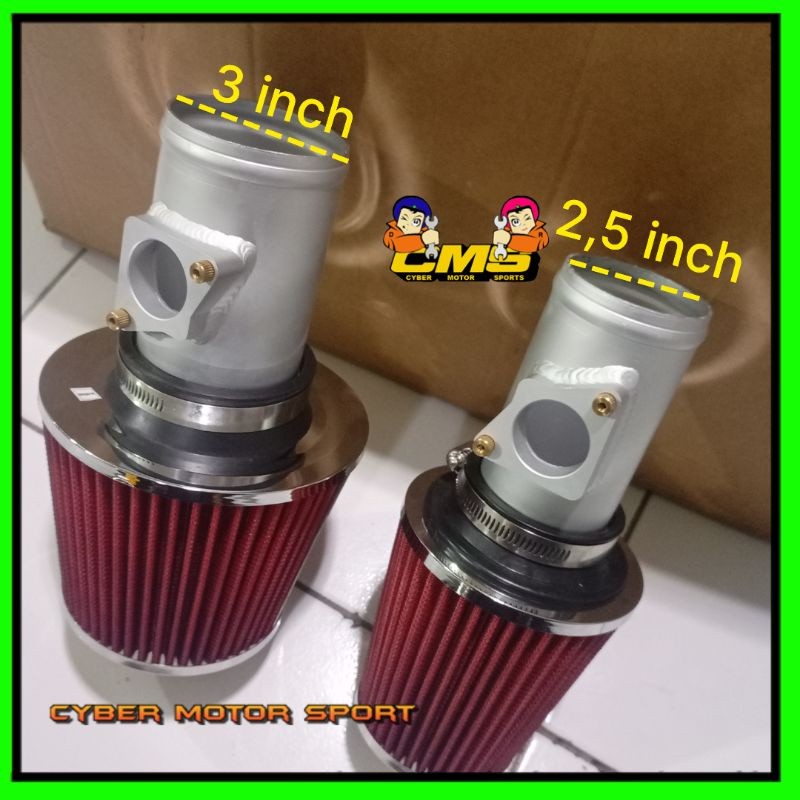 Open filter mobil toyota plus adaptor pipa maf sensor. Filter udara mobil yaris vios racing air flow