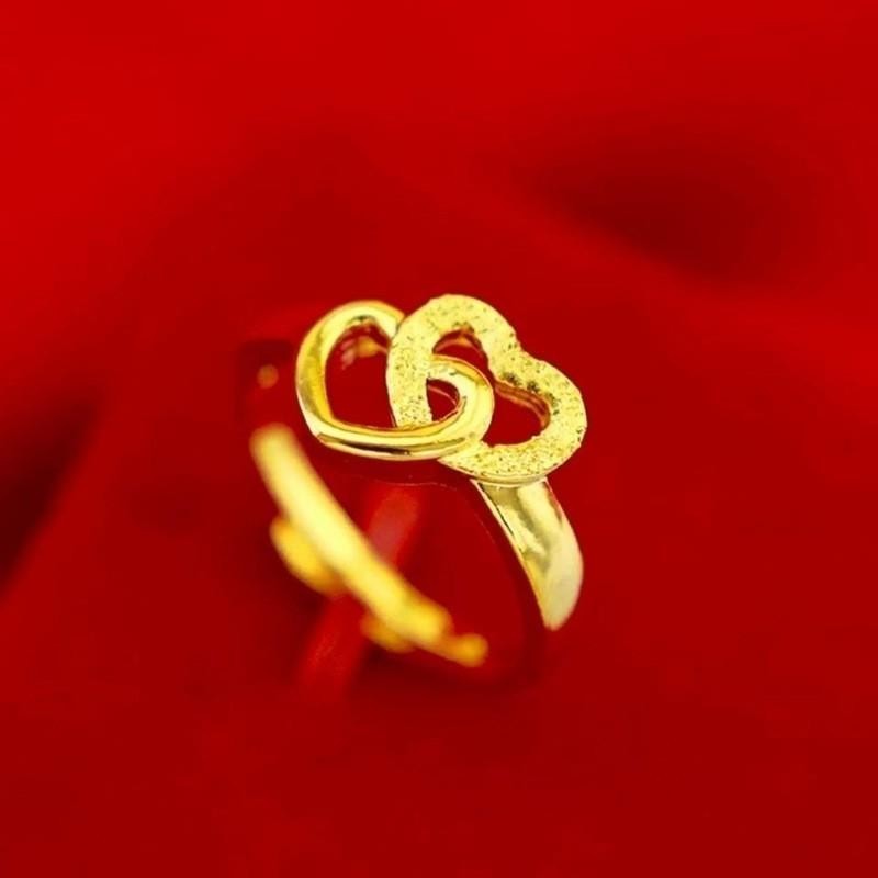 Cincin emas fesyen mewah pasir emas Vietnam LJZ-8