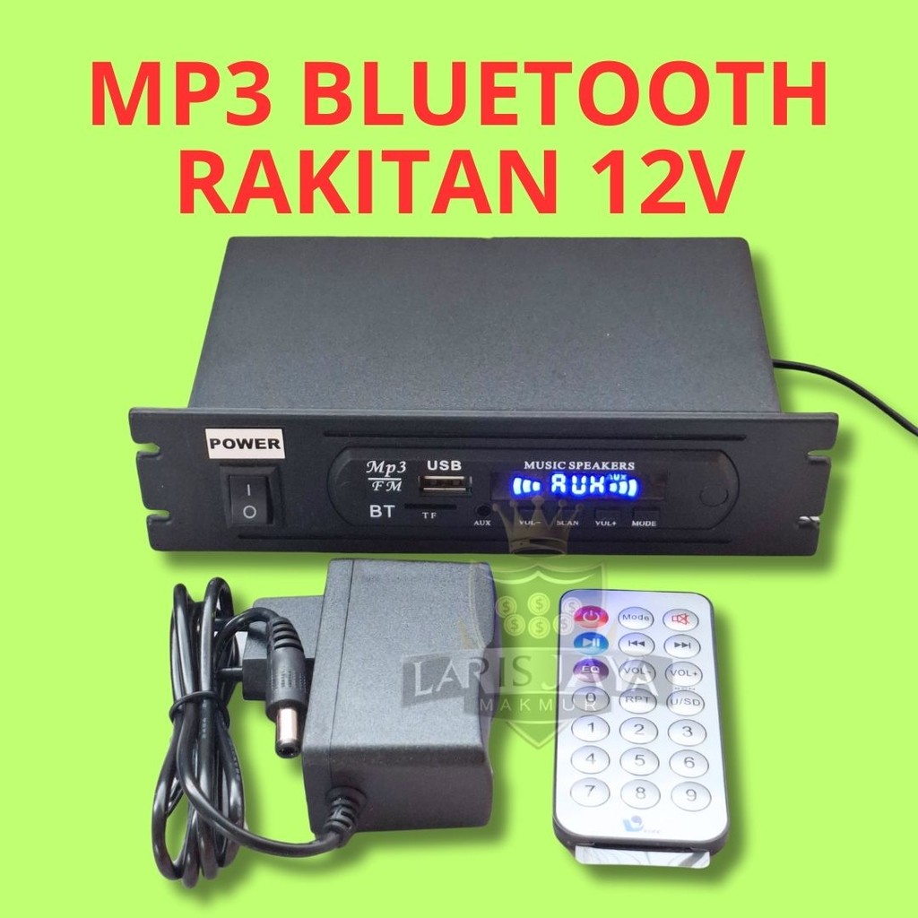 MP3 bluetooth rakitan siap pakai MP3 player bluetooth modul MP3 bluetooth rakitan adaptor 12v