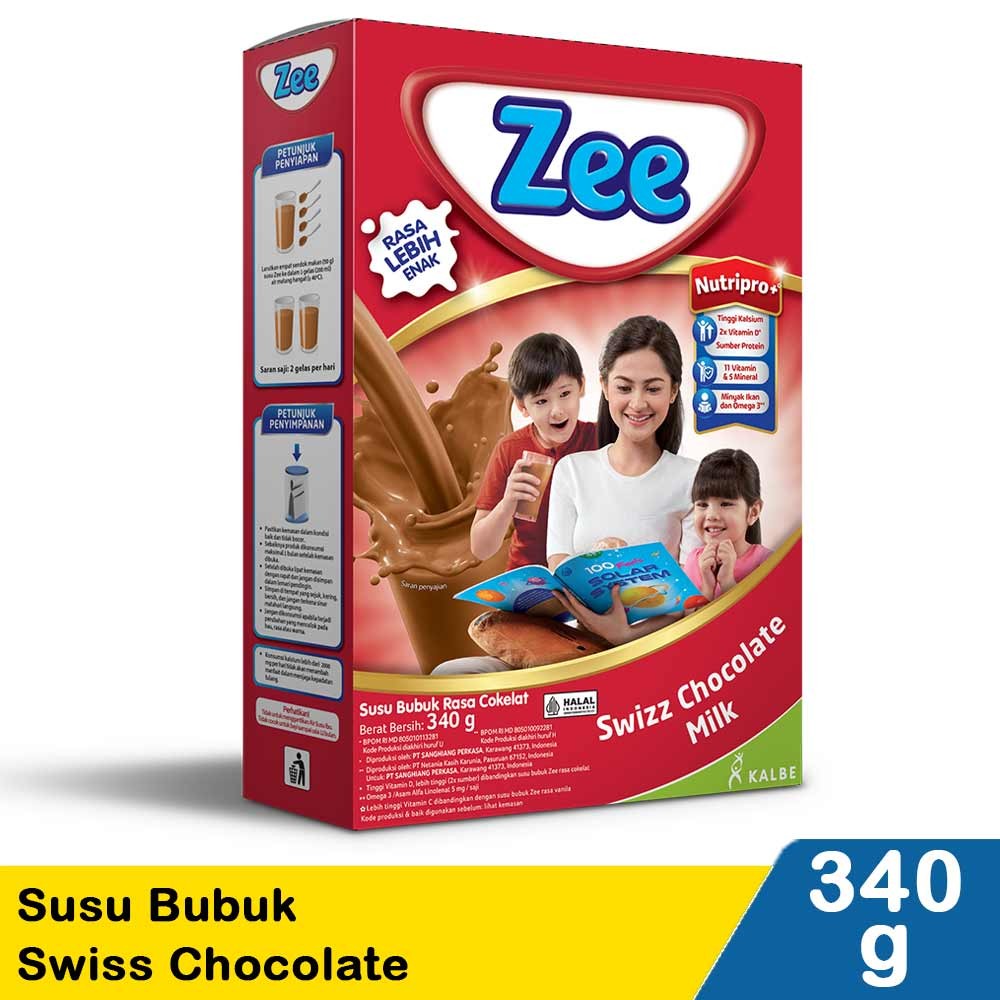 ZEE SUSU BUBUK KRUNCHZEE SWIZZ CHOCOLATE 340g