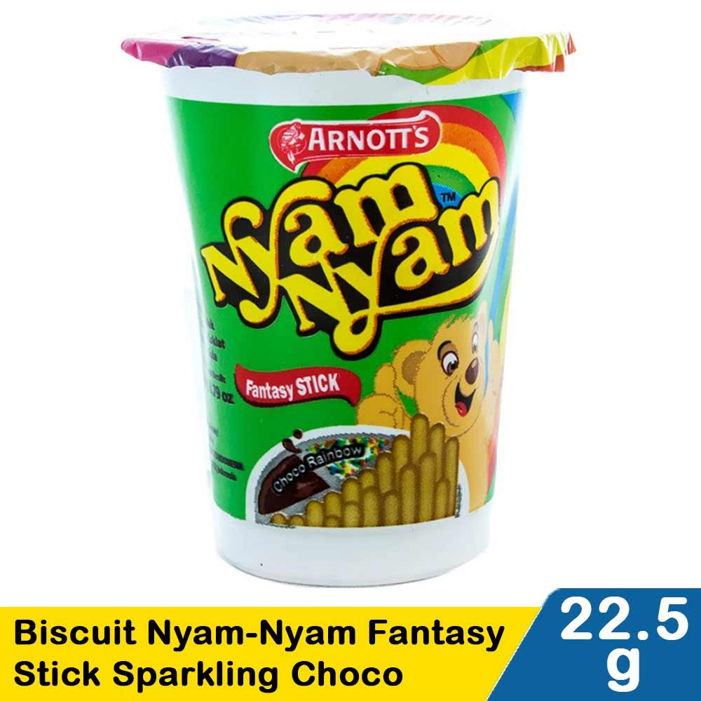 ARNOTT'S BISCUIT NYAM-NYAM FNTASY STICK SPARKLING CHOCO 22.5g