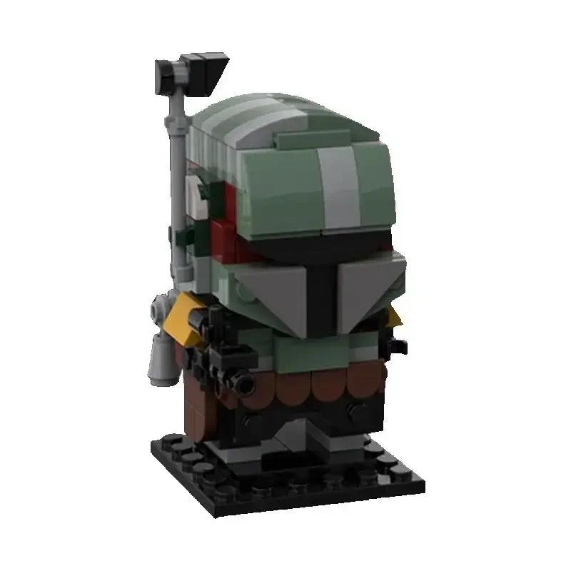 MOC Movie Figures Superhero Brickheadz Model DIY Kids Puzzle Toys Gift Space War Half Body Portrait 