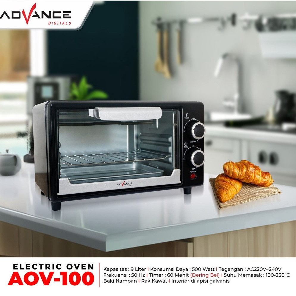 [BIYOO MART] OVEN LISTRIK AOV100 / OVEN MINI / OVEN LOW WATT AOV 100 / OVEN AOV-100 Advance