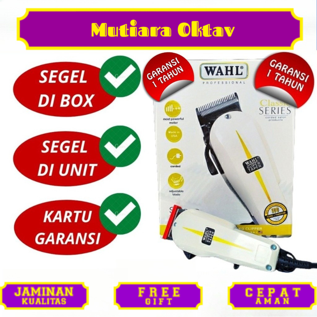 Alat potong rambut Clipper ORI WAHL SUPER TAPER Mesin cukur rambut Original