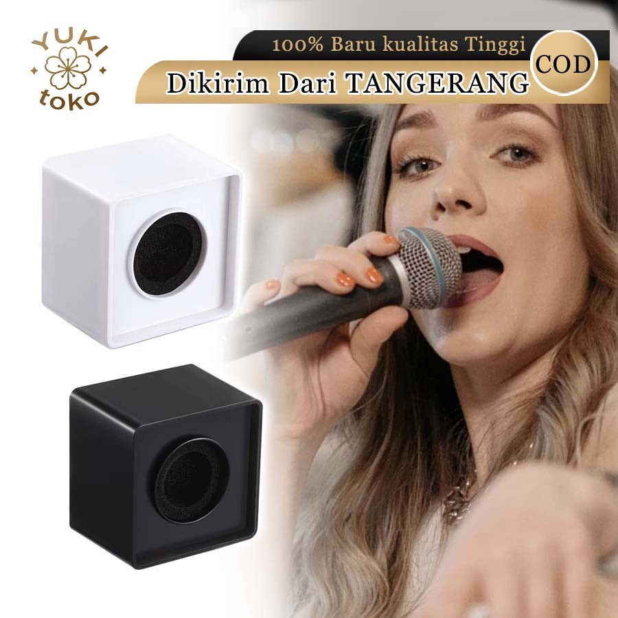 Mic Reporter Microphone Holder Station Mic Holder Mic Flag Interview Cube Logo Flag untuk Wawancara 