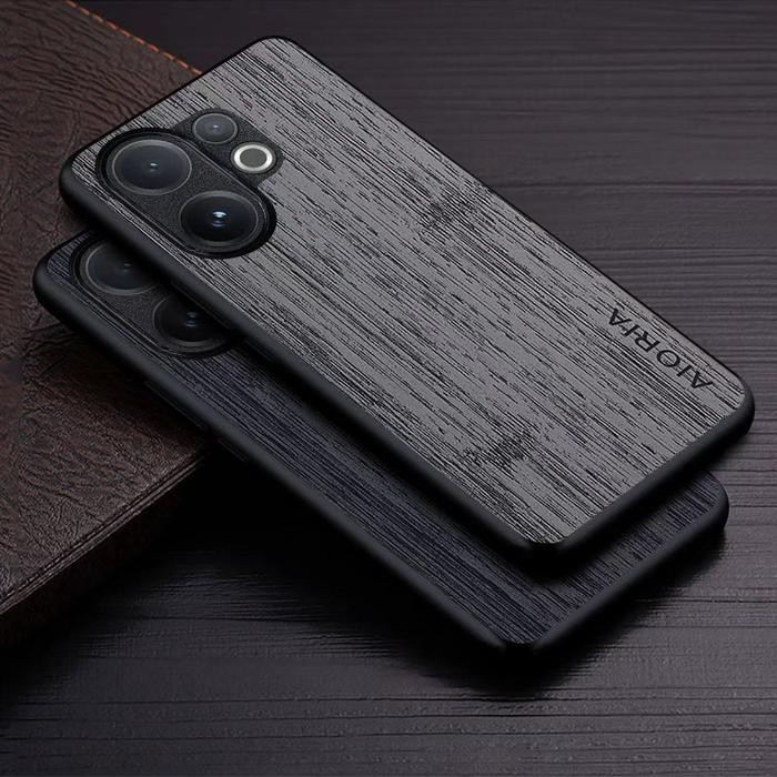 CASE FOR VIVO V60 5G CASE AIORIA WOOD CROSS PATERN COVER CASING HP