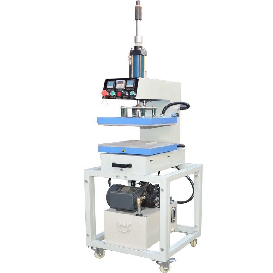 3d Concave Convex Heat Press Embossing Machine Hydraulic Logo Printing Machine for Fabric Leather T 