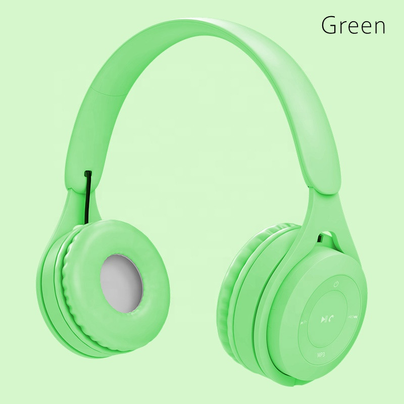 Y08 Wireless Bluetooth Headphone  Macaron Headphones Stereo Headband Gaming Headset with Mic Gamer G